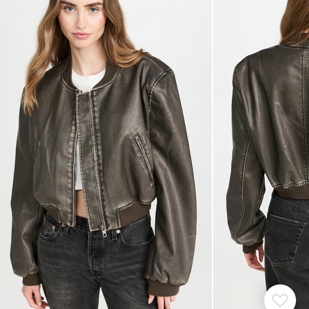 Lioness Dark Brown Bomber Jacket